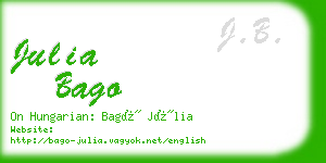 julia bago business card